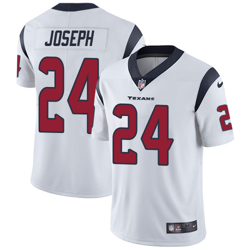 Nike Texans #24 Johnathan Joseph White Men's Stitched NFL Vapor Untouchable Limited Jersey - Click Image to Close